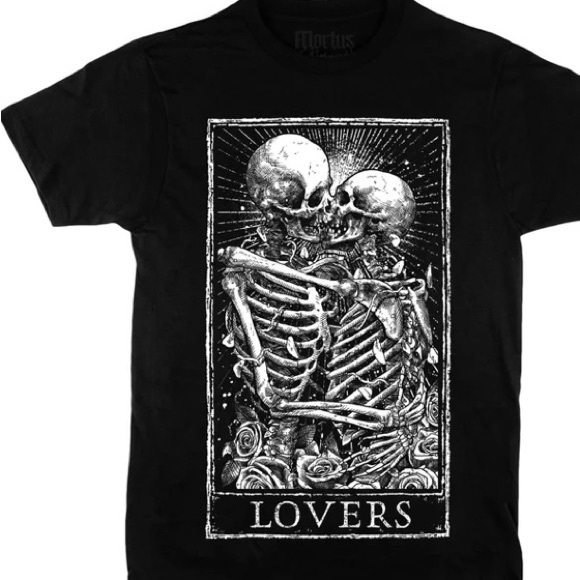 Mortus Viventi Tarot LOVERS TEE 3x - Picture 1 of 11